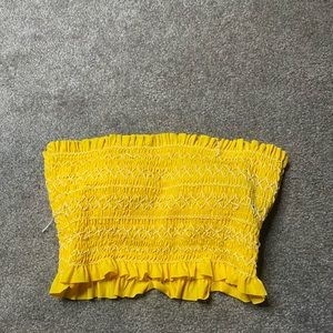 yellow swim top